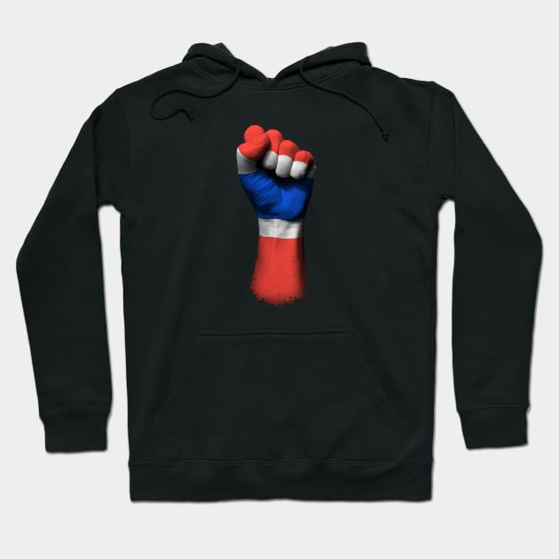 Flag of Thailand on a Raised Clenched Fist Hoodie by jeffbartels